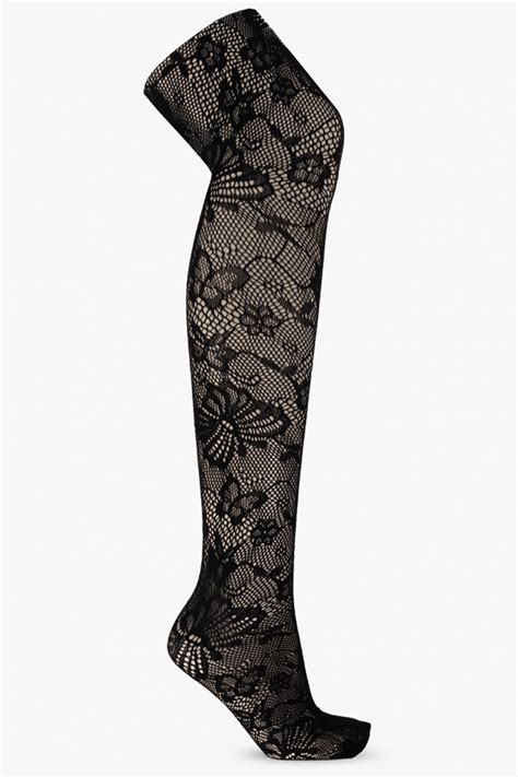 gucci women's logo socks|gucci lace tights.